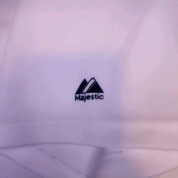 Majestic MLB Men Boston Red Sox White Jersey Size 2XL Vintage Stars 4th Of July - Picture 6 of 6